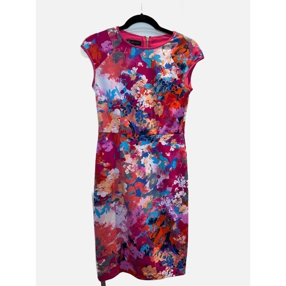 INC Flower Dress with flowers print all around in 2 - Picture 1 of 5